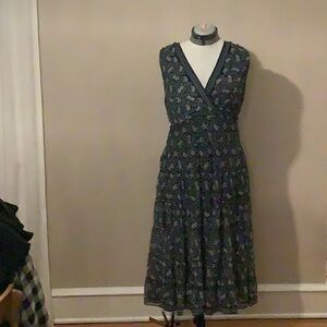 Max Studio Navy Floral Dress